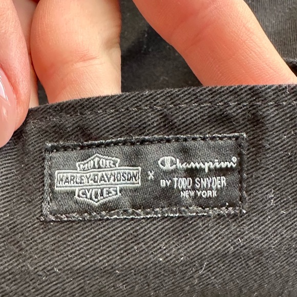 Harley-Davidson x Champion by Todd Snyder Harley-Davidson Shop Shirt in Black - Picture 8 of 16